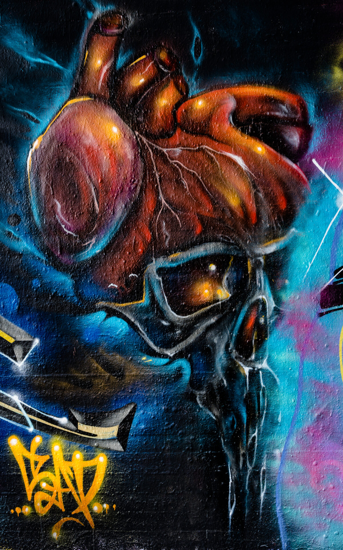 Detail eines Grafitto