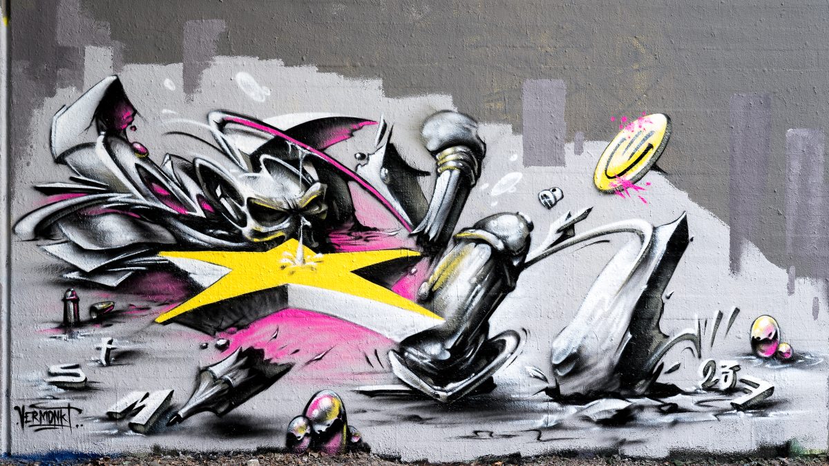 Graffito, erstellt durch vermonkt, stm und 237